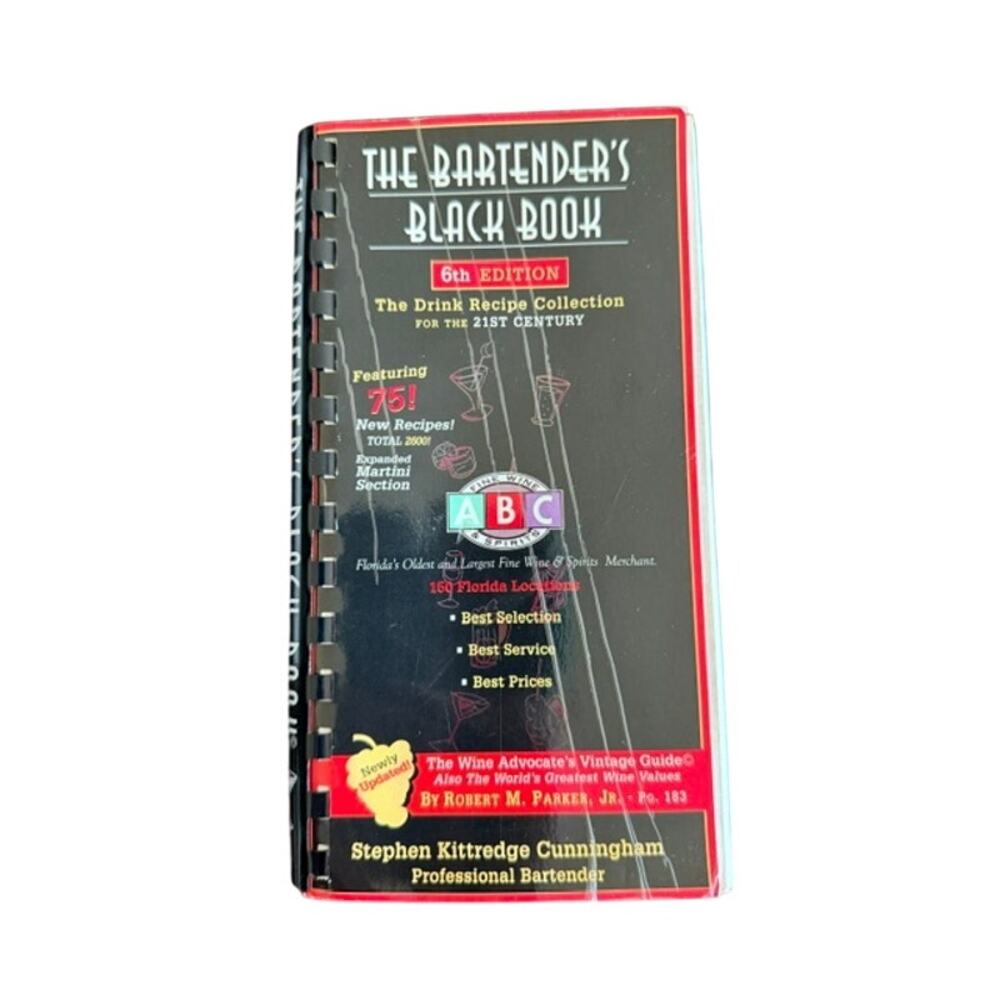 The Bartender’s Black Book 6th Edition Drink Recipe Collection Cocktail Guide